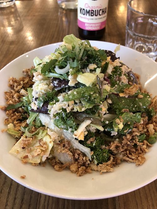 “Chikken” caesar was so filling and tasty .. love this . at Unity Diner in East London