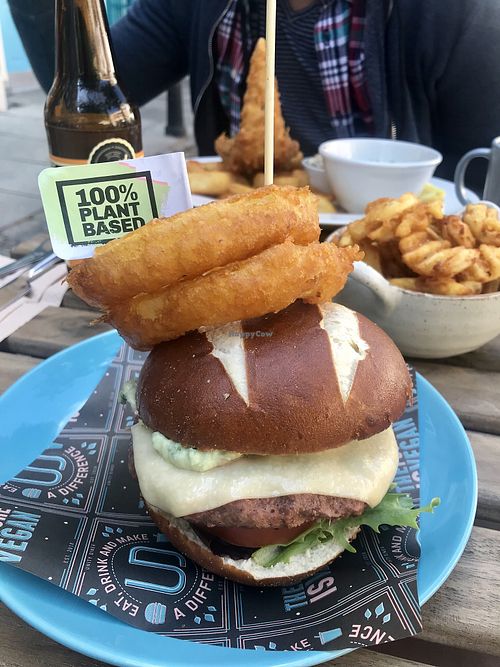 Moving mountains burger  at Unity Diner in East London