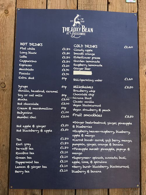 Drinks  at The Foxy Bean in Taunton