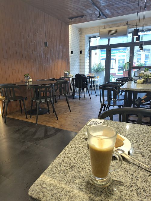 Nice coffee spot at Figa Z Makiem in Leszno