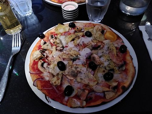 Giardiniera pizza (September 2022) at Pizza Express in Ilkley