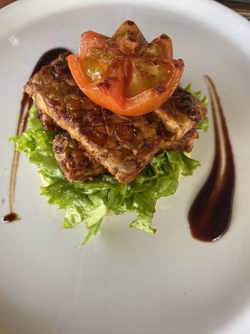 Vegan ribs  at Pissari Bali Cafe in Ubud