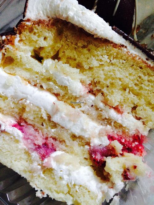 Vegan Treats- choc covered strawberry shortcake at Senbeb Cafe in Washington