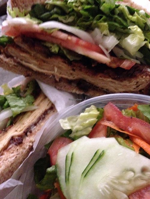 Country fried chik'n sandwich at Senbeb Cafe in Washington