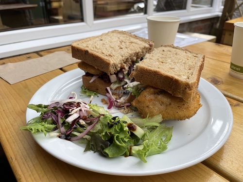 SFC sandwich   at Pyramid Vegan Cafe & Bakery in Glastonbury
