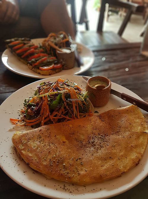 Vegetarian Kunda Crepe .... daily fresh eatery. at Kunda Vegan Vegetarian in Chiang Rai