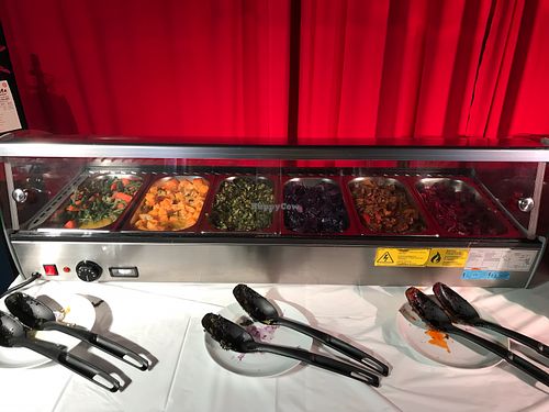 Part of the vegan buffet  at Selam Vegan Restaurant in Toronto