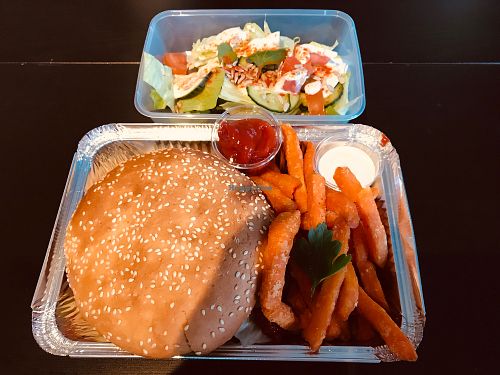 Falafel Burger at Veggietable AS in Stavanger