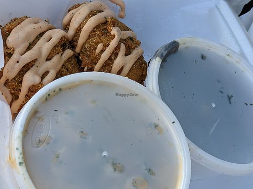 Boudain balls at Lindiana's Southern Vegan Kitchen - Maybe closed in Houston