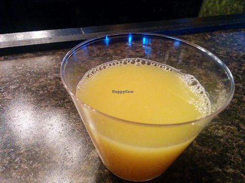 Sunday brunch mimosa at Lindiana's Southern Vegan Kitchen - Maybe closed in Houston