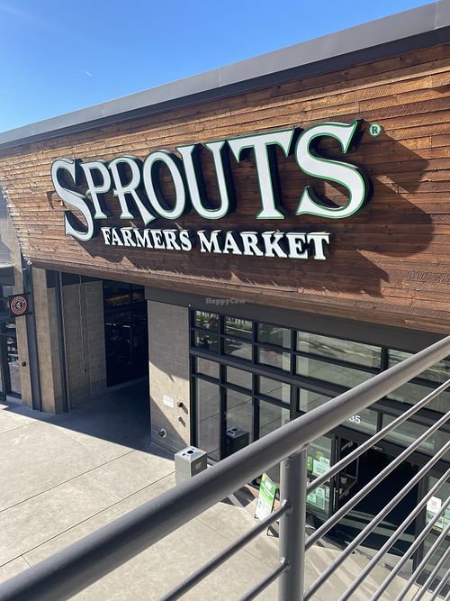 Outdoor Signage w/California Sunshine #Veganuary at Sprouts Farmers Market - Broadway in Oakland