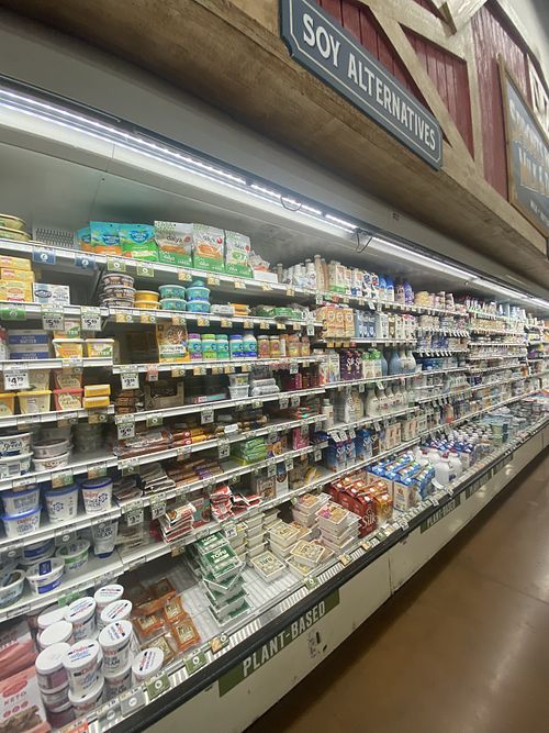 Soy Alternatives and Plant-Based Section #Veganuary at Sprouts Farmers Market - Broadway in Oakland