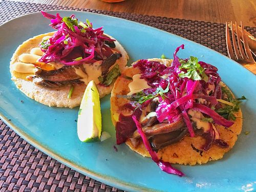 Smoked Portabella Tacos at Charly's Vegan Tacos in Miami