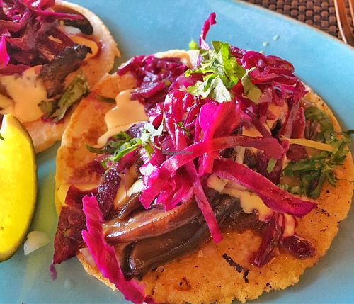 Smoked Portabella Tacos at Charly's Vegan Tacos in Miami