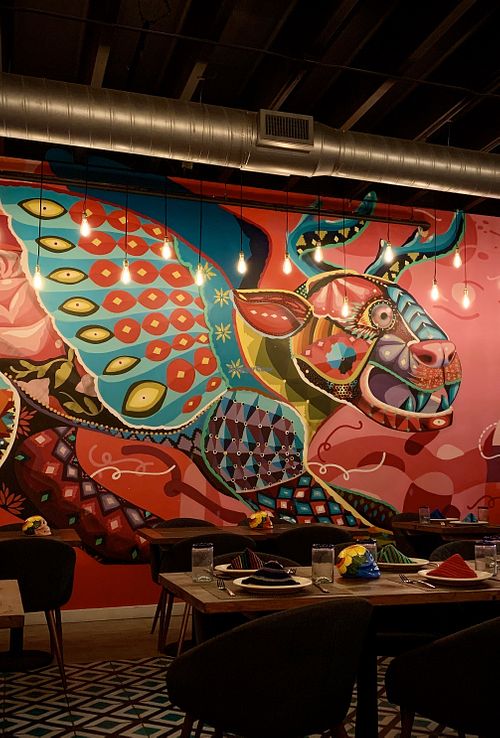 Decor. at Charly's Vegan Tacos in Miami