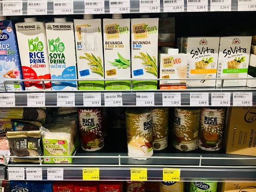 Plant Milks  at Shopping Centre Kamelija in Kotor