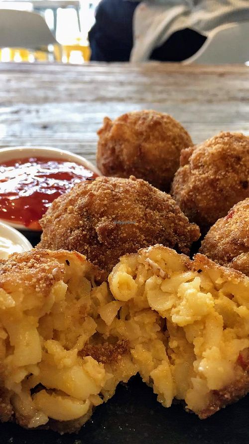 Vegan Macncheese Chunks at Lucy Lockett in Brunswick