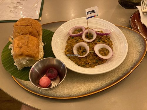 The only vegan option: Impossible Keema at Flying Monkey in Central Singapore