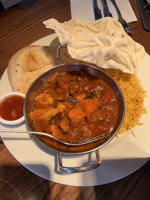 Vegan Cauliflower & Red Pepper Curry  at The Rowan Tree in Armadale