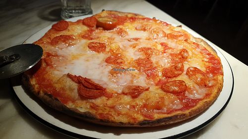 Vegan American Jack pizza at Pizza Express in Petersfield