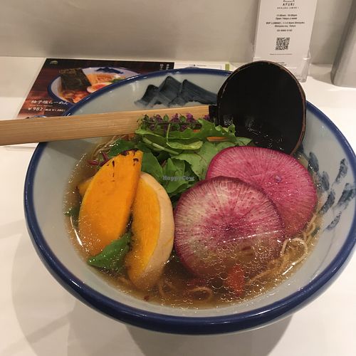 Vegan Rainbow Ramen  at Afuri - Shinjuku in Tokyo