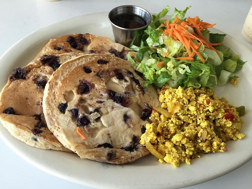 yummy breakfast :-)
 at Vegetarian Restaurant by Hakin in North Miami Beach