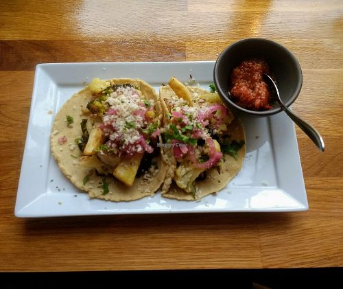 Vegan Mixed Vegetable Tacos at Gringas in Odense