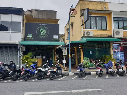 Opposite street at The Vegan Table in Phuket