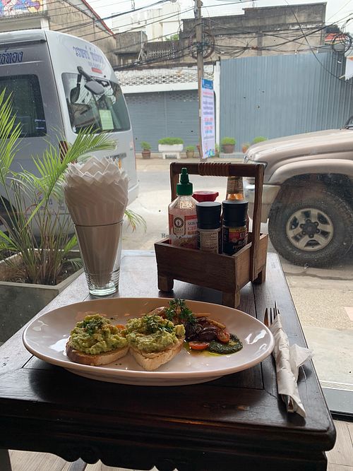 Avocado toast at The Vegan Table in Phuket