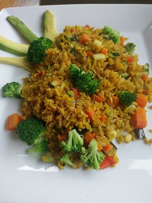 Rice Curry at Angela's Place in Mancora