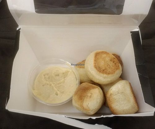 Vegan Dough Balls & Hummus at Pizza Express - Victoria St in South West London