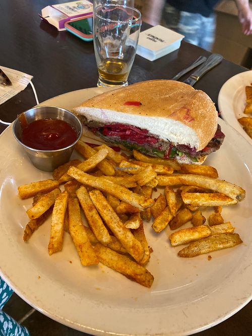 Vegan Bahn mi  at Braindead Brewing in Dallas