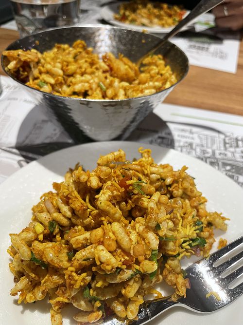 Vegan chaat   at Kailash Parbat in Kowloon