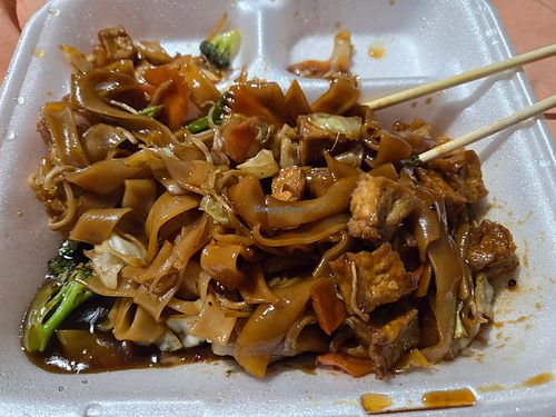 How it looks after taking away foil at Mee Mee's Authentic Thai in Temple