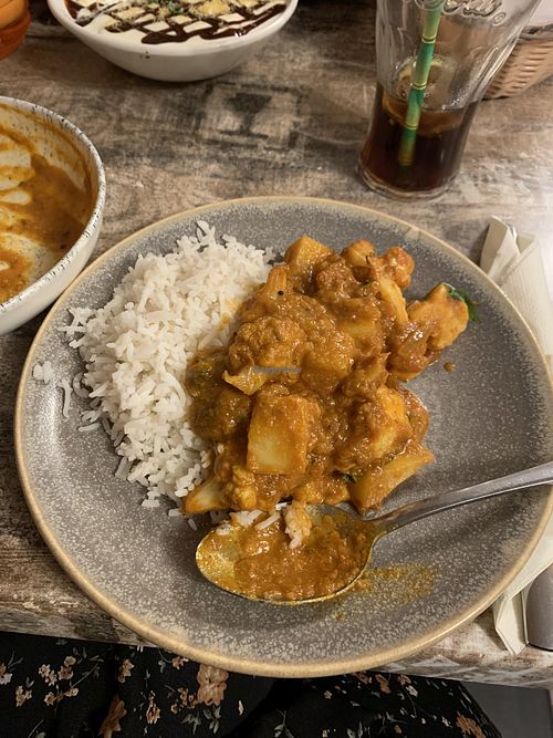 Aloo Gobi masala (vegan & gf) #Veganuary at The Tiffin Truck in Cambridge