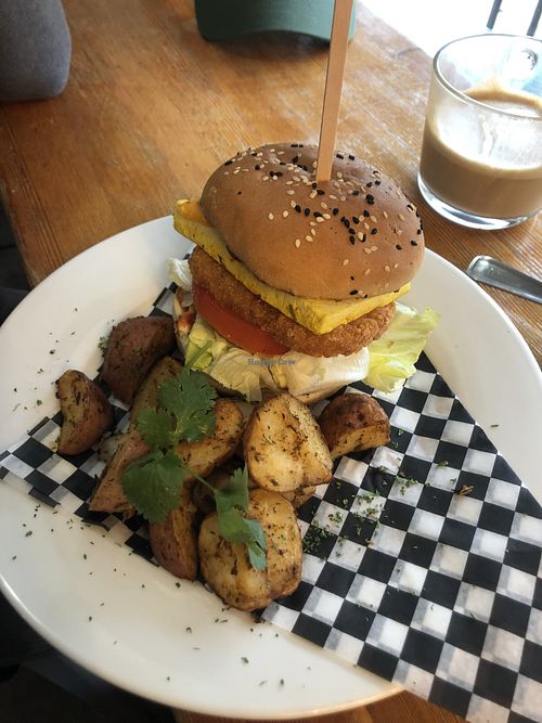 Breakfast sandwich   at Fern Cafe and Bakery in Victoria