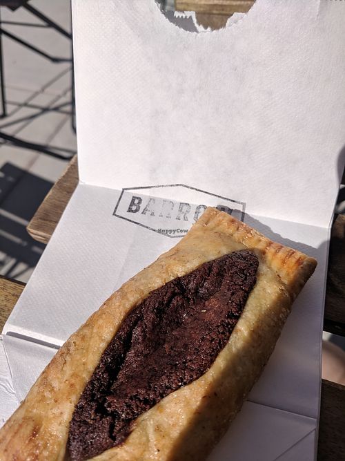 Chocolate hazelnut pastry at Barrow Coffee Roasters in Calgary