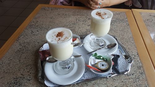 Havermelk or oatmilk mmmmm at La Brasserie in Zedelgem