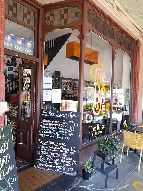 Lunch menu at The Rose in Adelaide