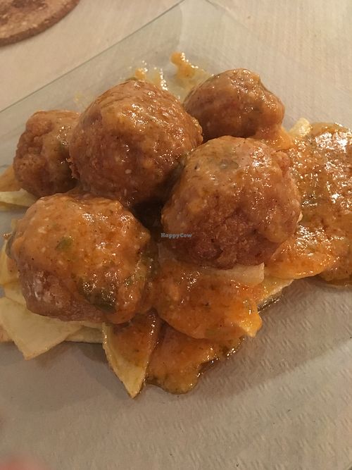 Albóndigas de soja at Escafandra in Madrid