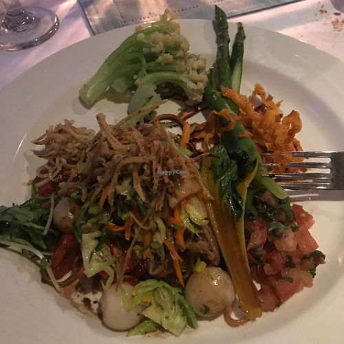 Vegan noodle chefs choice at Arborvine in Blue Hill
