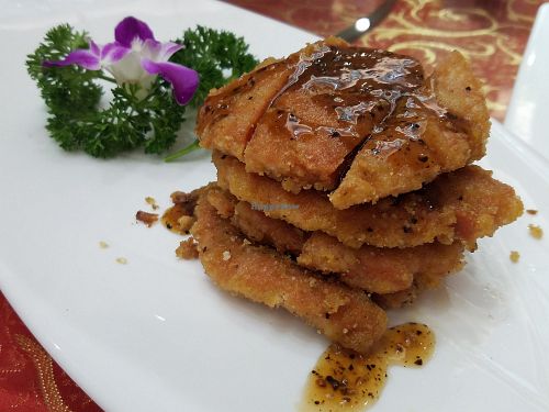 Vegan steak at Suxin Vegan in Hangzhou