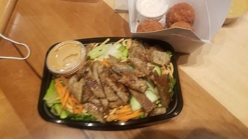 Thai salad at V-Grits and Chimera Brewing in Louisville