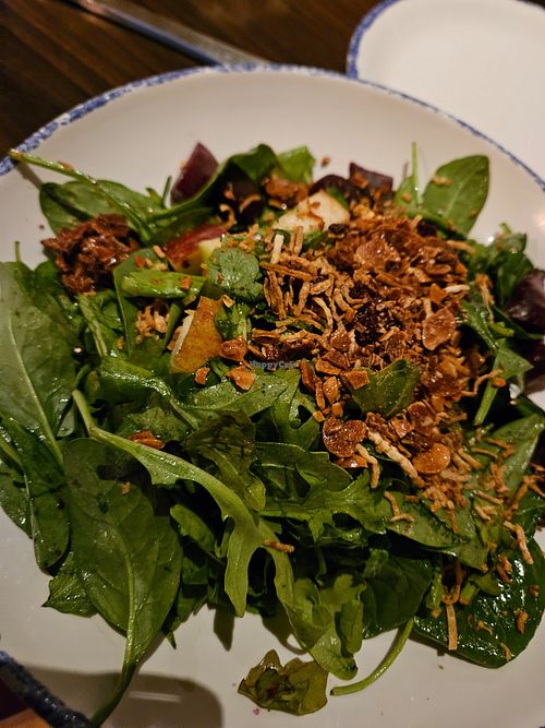 Beet salad with modifications at Rail Trail Flatbread Co in Hudson