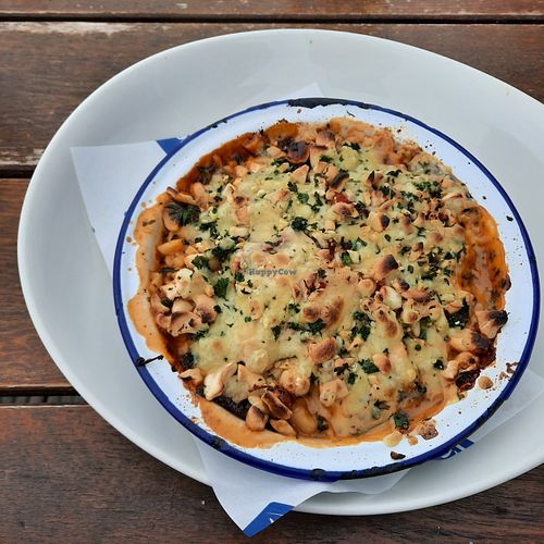 Vegan moussaka at The Beach Deck in Eastbourne