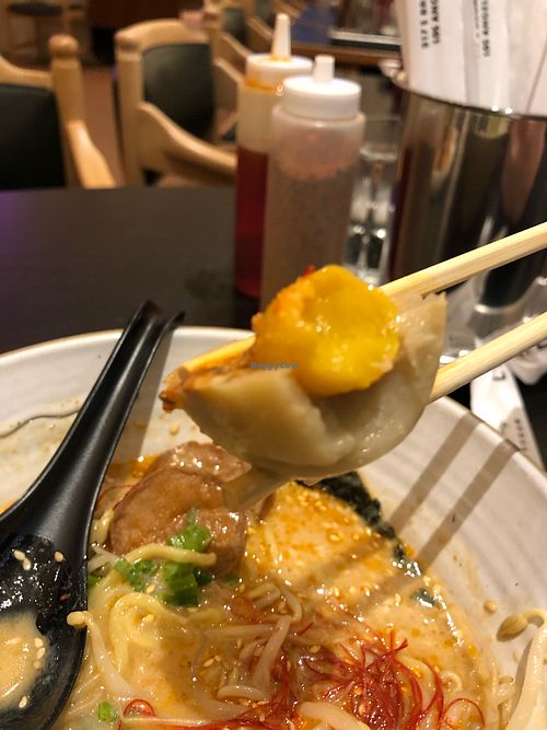 Vegan egg 1 at Ramen Hood - Pop up in New York City