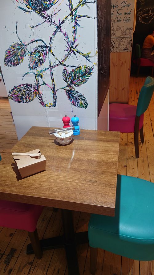 Inside at Hettie's Tearoom in Pitlochry