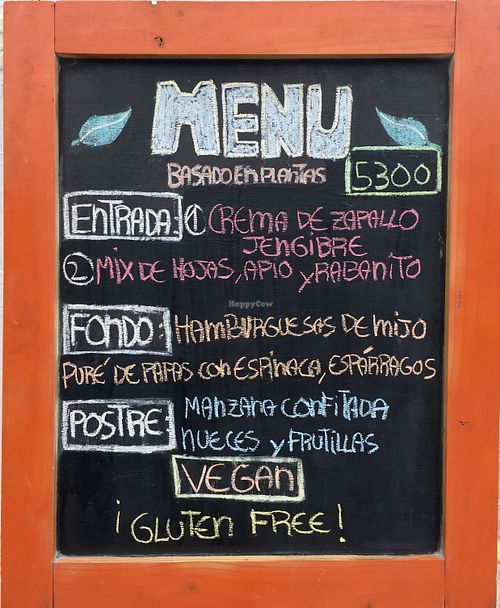 Menu changes daily at Kiwicha in Santiago