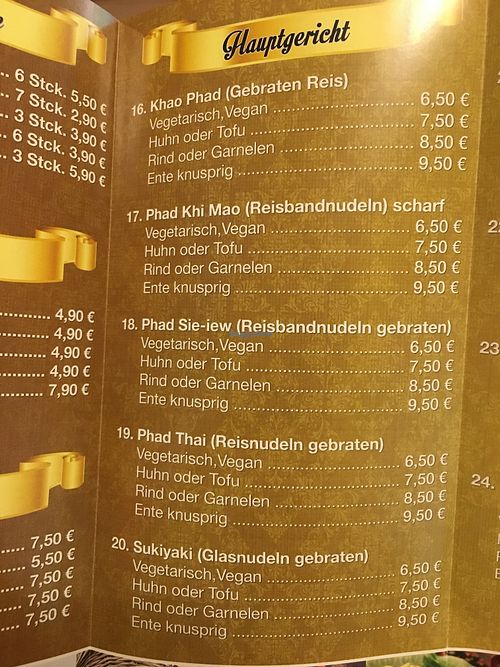 Takeaway Menu at Maethai in Augsburg