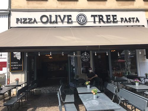From the street at Olive Tree in Leipzig